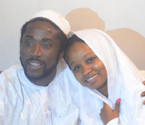 Elie Kamano et Rouguiatou Barry lors de leur mariage religieux
