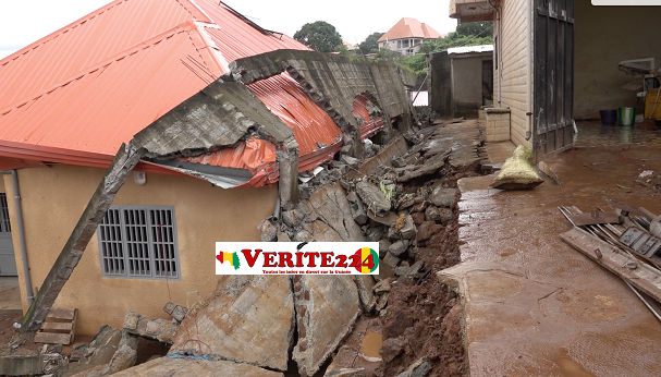 Une pluie diluvienne provoque une inondation à Demoudoula
