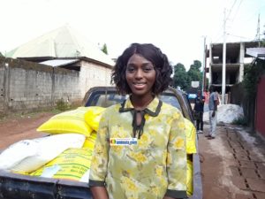 Aicha Soumah, trésorière de l'initiative du Téléthon de la fondation Diaka Camara pour l'éducation en Guinée