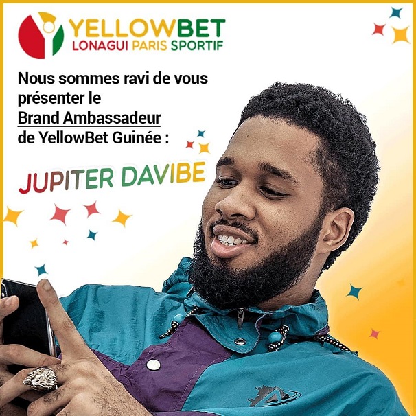 Jupiter Davibe est devenu ambassadeur de ‘’YellowBet Guinée’’