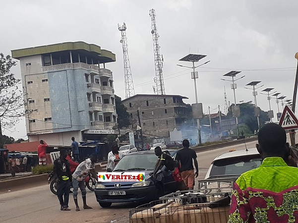 Manifestation des jeunes à Koloma