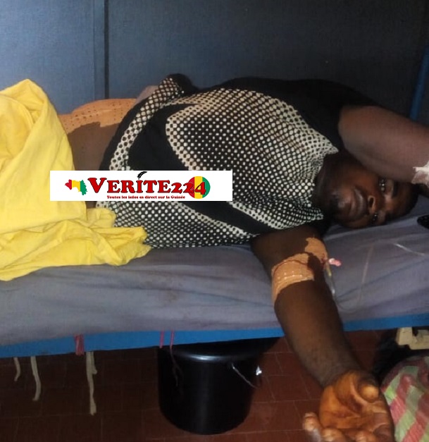 Boubacar Diallo, blessé par balle