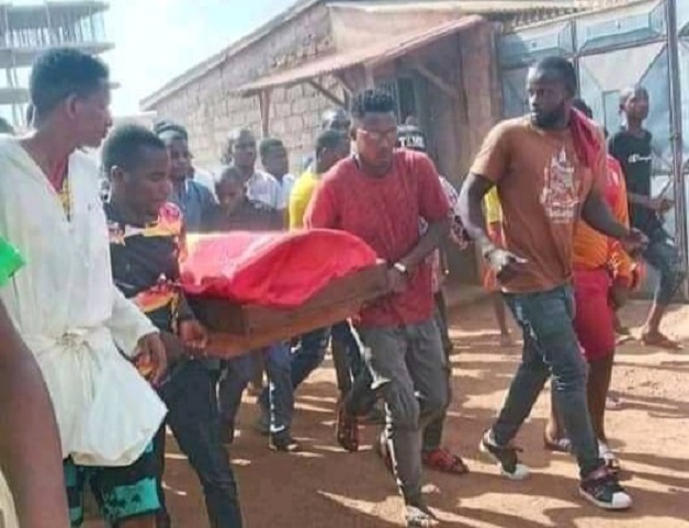 La dépouille mortelle de Boubacar Baldé, coordinateur du FNDC-Sonfonia