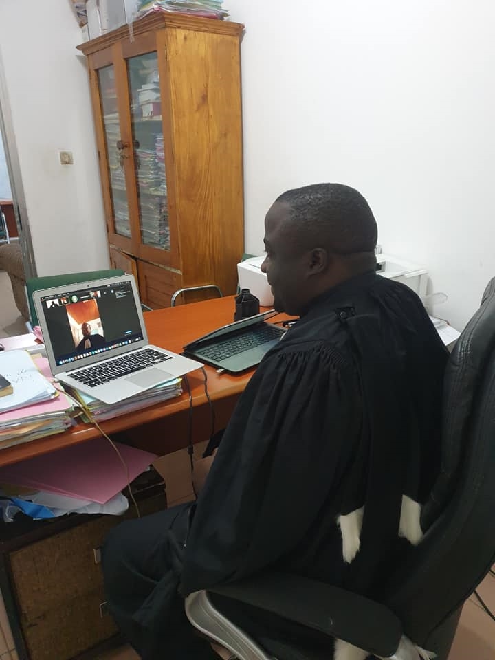 Me Pépé Antoine Lama lors de l'audience de la Cour de justice de la CEDEAO sur le dossier des victimes de Zogota