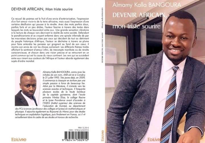 La couverture du livre "Devenir africain, mon triste" d'Almamy Kalla Bangoura (AKB)