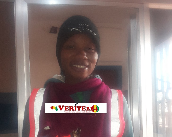 Aissatou Bah, conductrice de taxi-moto