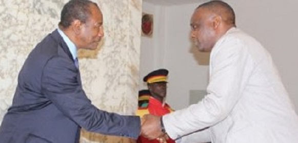 Alpha Condé et Antonio Souaré