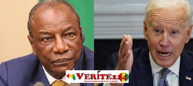 Alpha Condé et Joe Biden