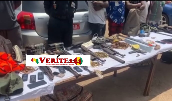Des armes saisies appartiendrait au gang qui a kidnappé Thierno Mamadou Dansoko
