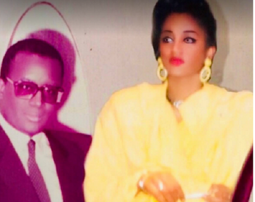 Lansana Sako avec sa fille Mariama Sako Konaté