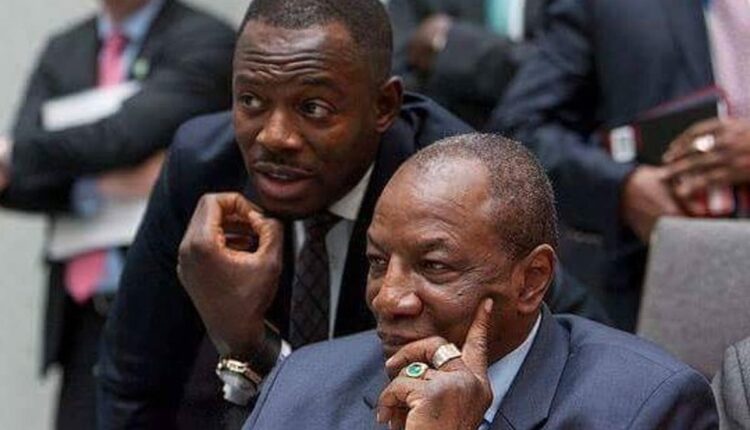 Alpha Condé et son fils Mohamed Alpha Condé