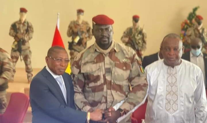 Dadis Camara, le colonel Mamadi Doumbouya et Sékouba Konaté