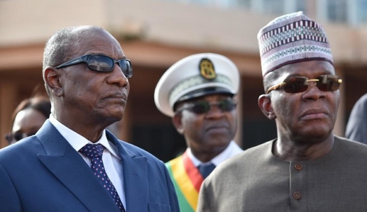 Le président déchu Alpha Condé et Kassory Fofana