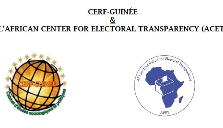 CERF-Guinée et l’African center for electoral transparency (ACET)
