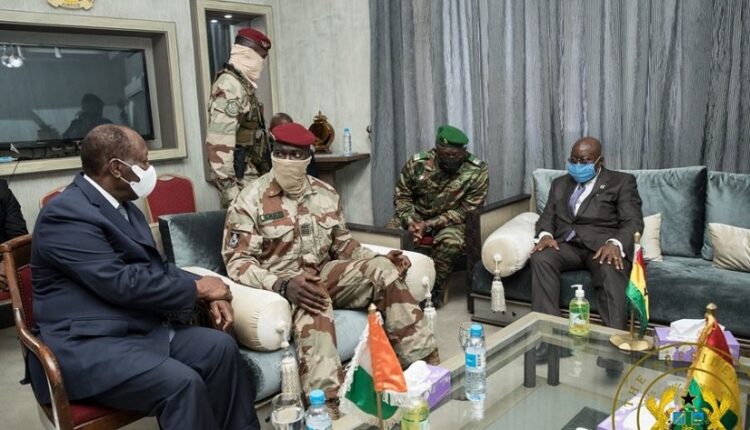 Alassane Ouattara, Mamadi Doumbouya et Nana Akufo Ado