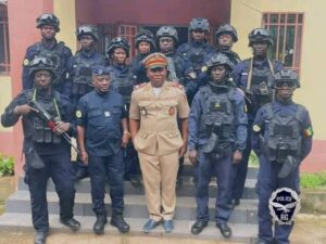 Des membres de la compagnie d'Intervention de la Police aux Frontières (CIPAF), unité spécialisée dans la surveillance et la sécurisation des zones frontalières