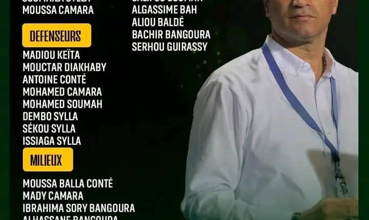 La toute première liste du sélectionneur du Syli national Paulo Duarte