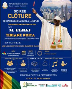 Campagne de Tidjane Koita en Asie