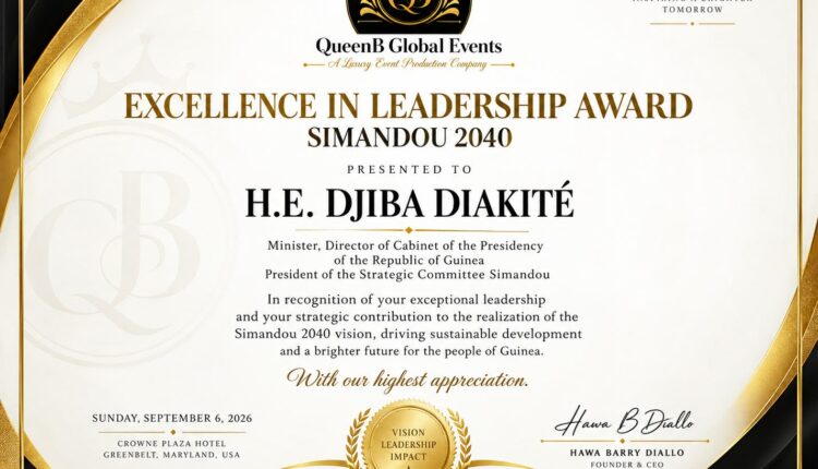 Prix d'excellence en faveur de Djiba Diakité